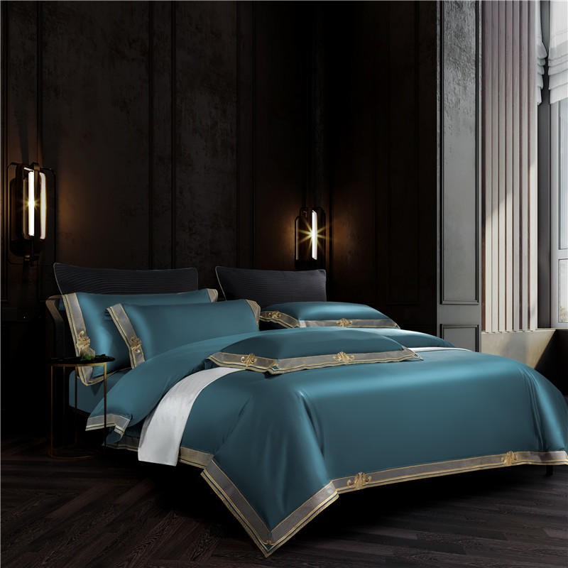 Luxury Embroidered Egyptian Cotton Bedding Set