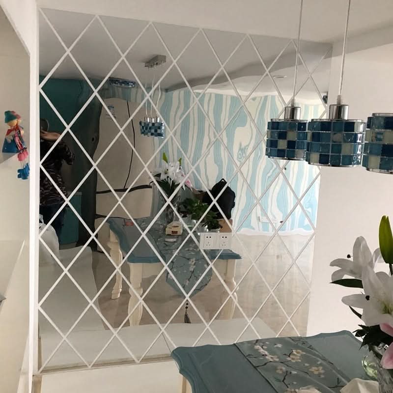 Modern Geometric Triangle Wall Mirror
