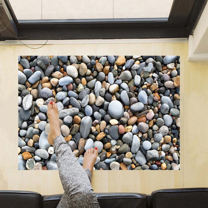 Stylish Stone Look Bathroom Floor Stickers