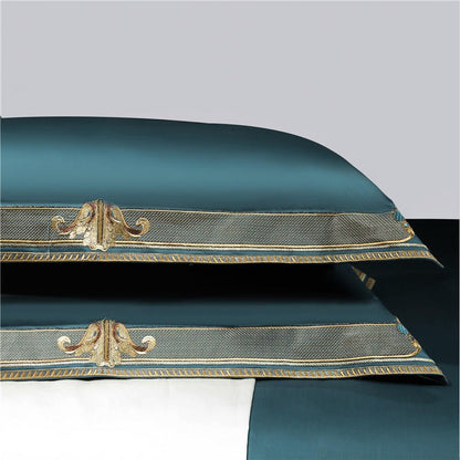 Luxury Embroidered Egyptian Cotton Bedding Set