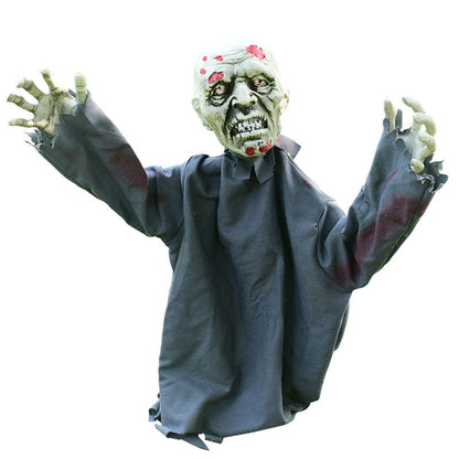 Scary Animated Zombie Lawn Halloween Decoration