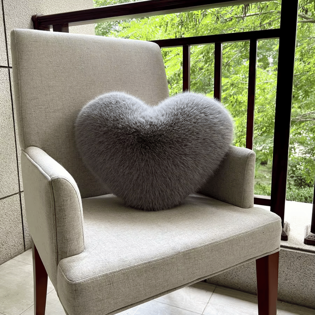 Plush Love Shape Cushion | Soft Home Decor Pillow