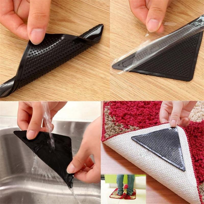 Non-Slip 4 Piece Adhesive Rug Grippers