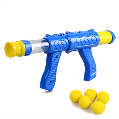 Soft Foam Ball Shooter Toy for Kids Air Powered Fun - Luxicro