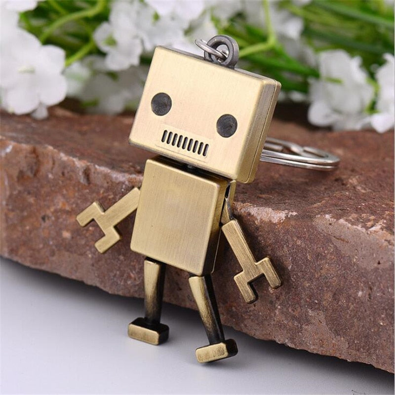 Cute Mini Robot Figure Keychain - Luxicro