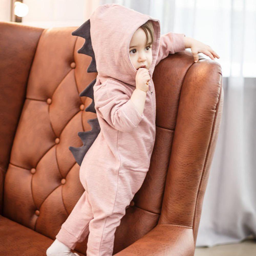 Soft Cute Kids Dinosaur Jumpsuit