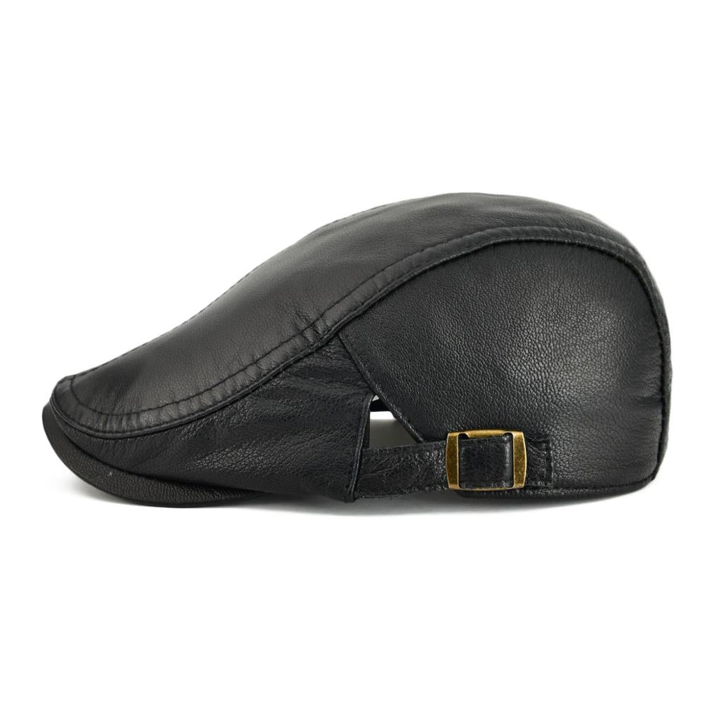 Timeless Brown Distressed Newsboy Cap