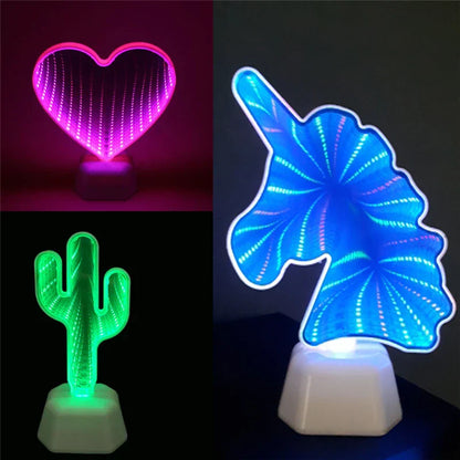 Colorful 3D LED Kids Night Lamp Battery Operated - Luxicro