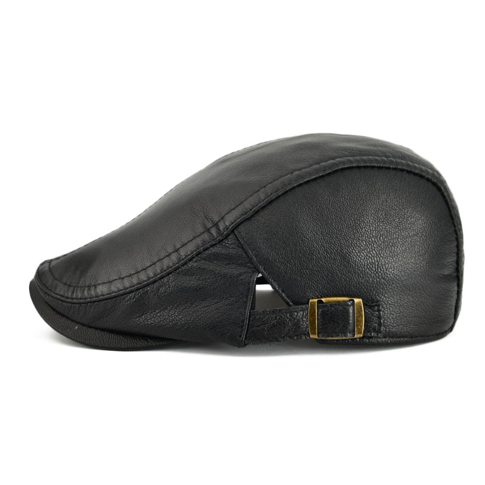 Vintage Style Leather Sports Cap