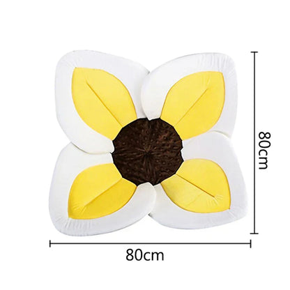 Cushy Flower Baby Bath Mat - Anti Slip Shower Pad