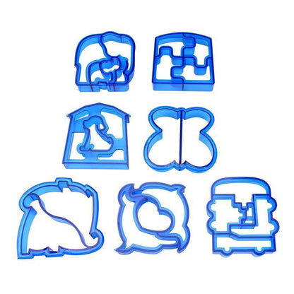 Easy Bake Bread Shaper Cutters 7 Piece Set