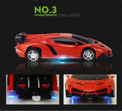 Turbo 2 in 1 RC Transforming Car Toy