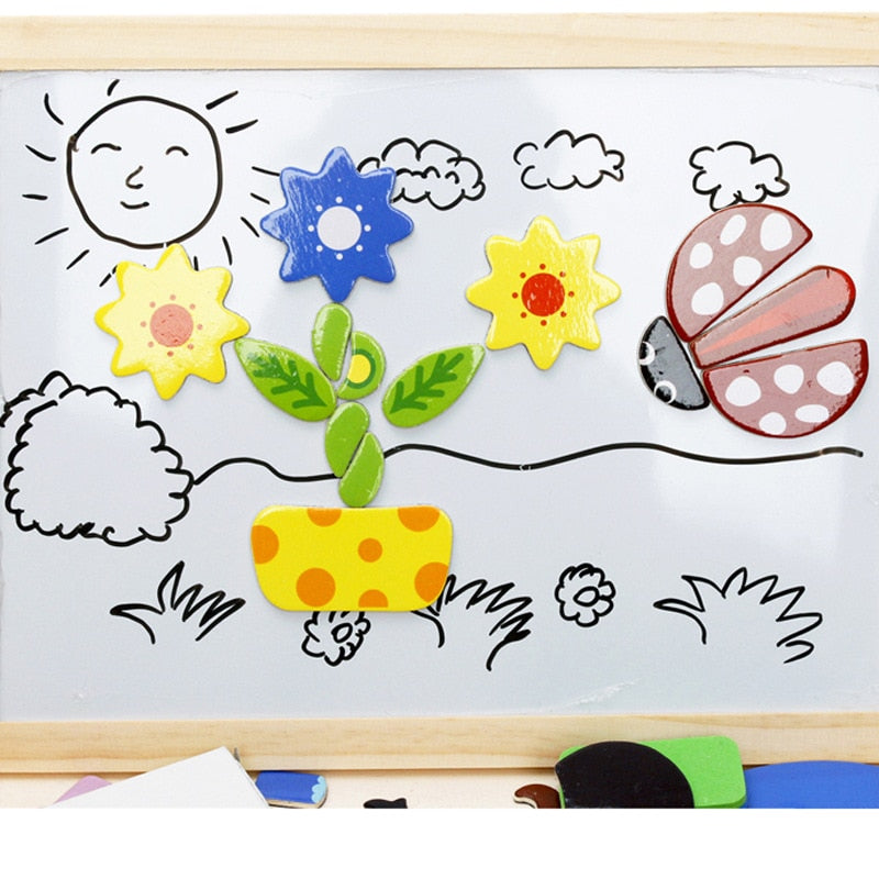 Fun Magnetic Wooden Learning Board