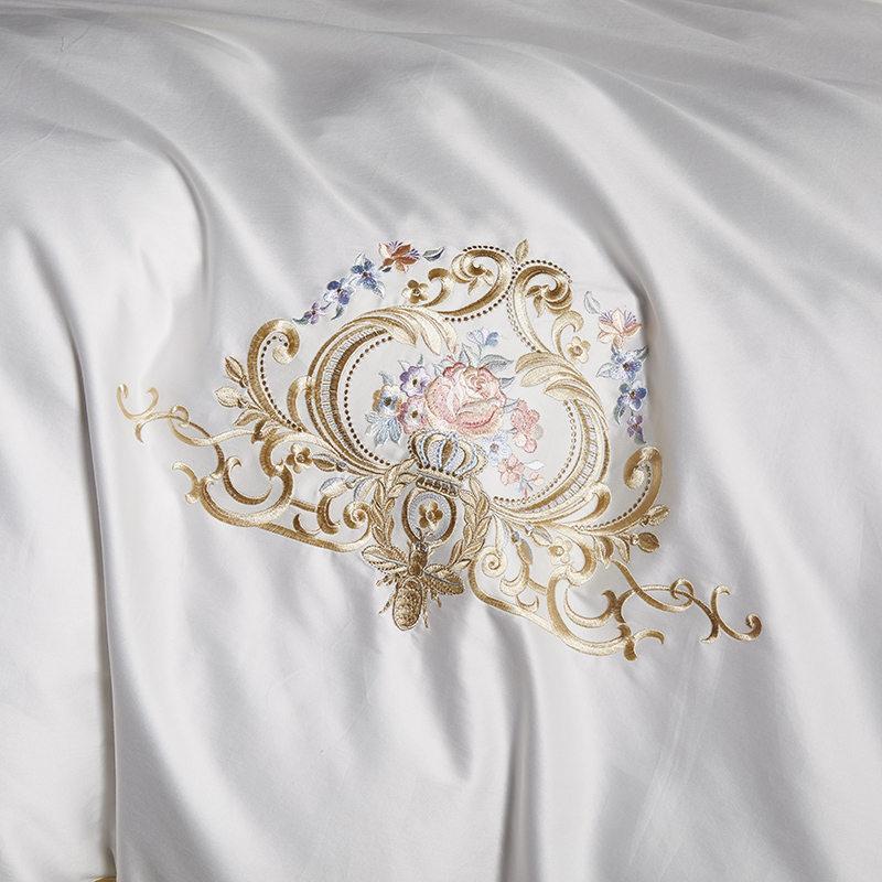 Soft Egyptian Cotton Embroidered Bedding Set