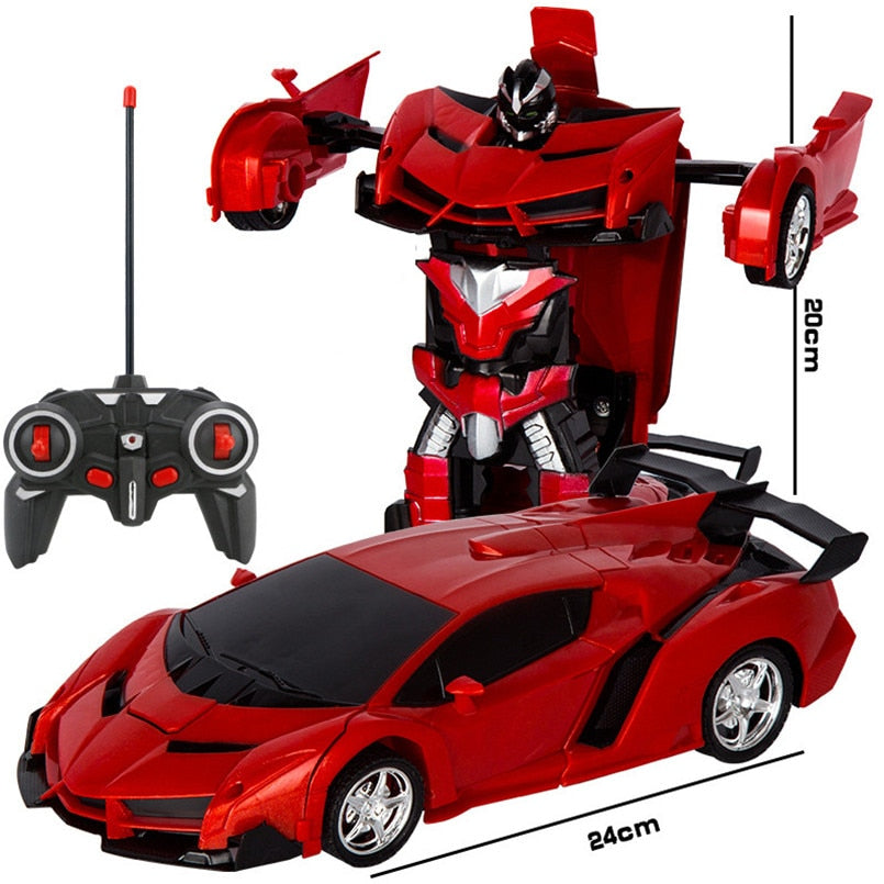 Turbo 2 in 1 RC Transforming Car Toy - Luxicro
