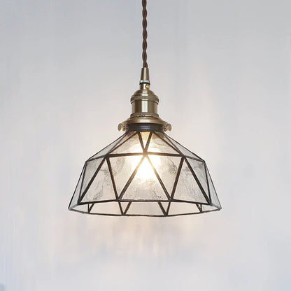 Retro Glass Pendant Lighting Industrial Chic Ceiling Fixtures