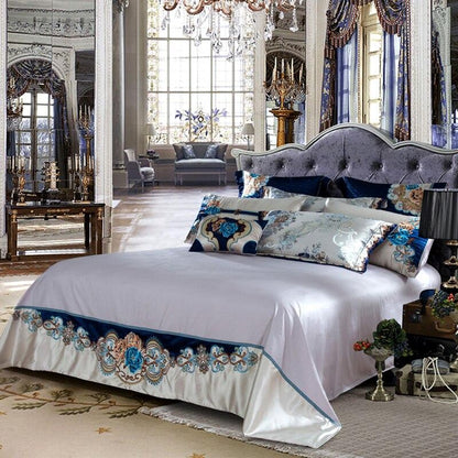 Luxurious Soft Silver Grey Bedding Duvet Cover Set