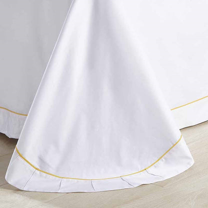 Colorful Stitched Egyptian Cotton Bed Sheet Set