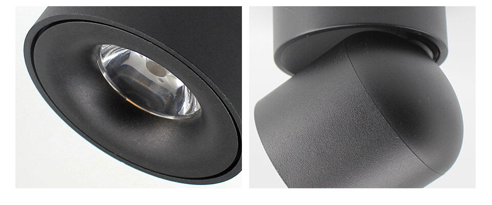 Round LED Ceiling Light 360 Degree Rotating Fixture