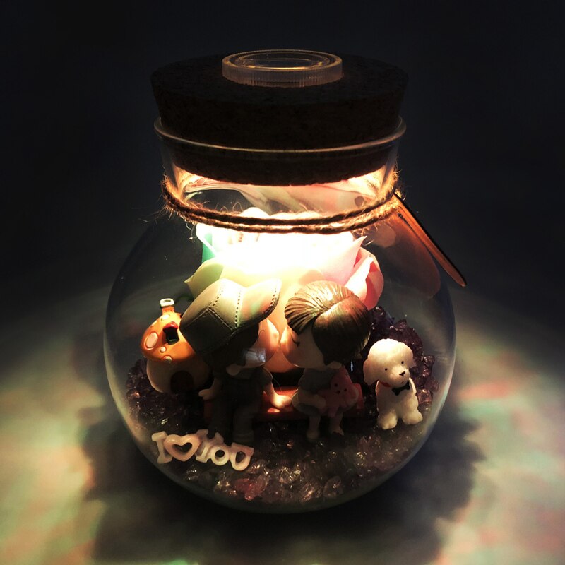 Colorful 3D LED Table Lamp with DIY Scene