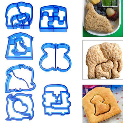 Easy Bake Bread Shaper Cutters 7 Piece Set - Luxicro
