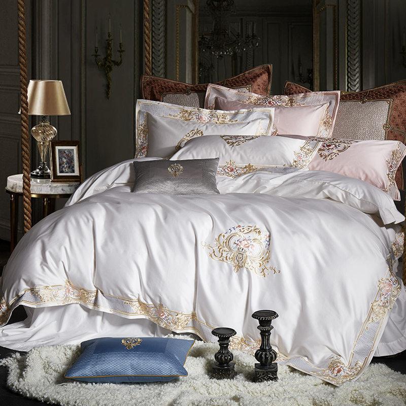 Soft Egyptian Cotton Embroidered Bedding Set