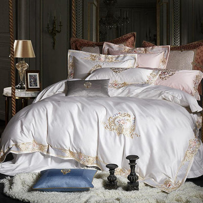 Soft Egyptian Cotton Embroidered Bedding Set