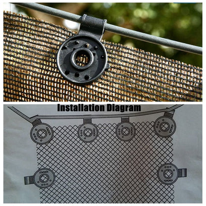 Car Window Sun Shade Clip On Mount - Luxicro