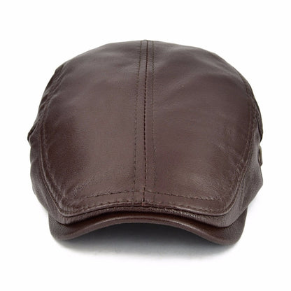 Vintage Style Leather Sports Cap