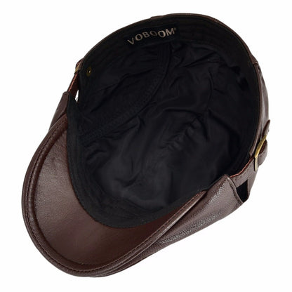 Vintage Style Leather Sports Cap