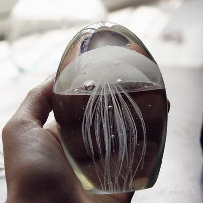 Colorful Handcrafted Glass Jellyfish Decor Figurine - Luxicro