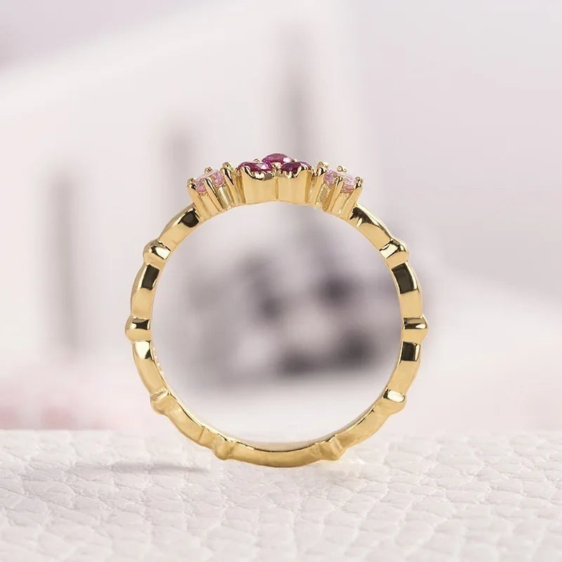 Luxurious Ladies Diamond Love Ring