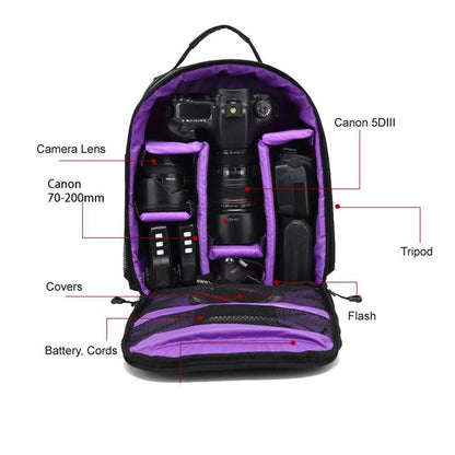 Rainproof Camera Hiking Backpack