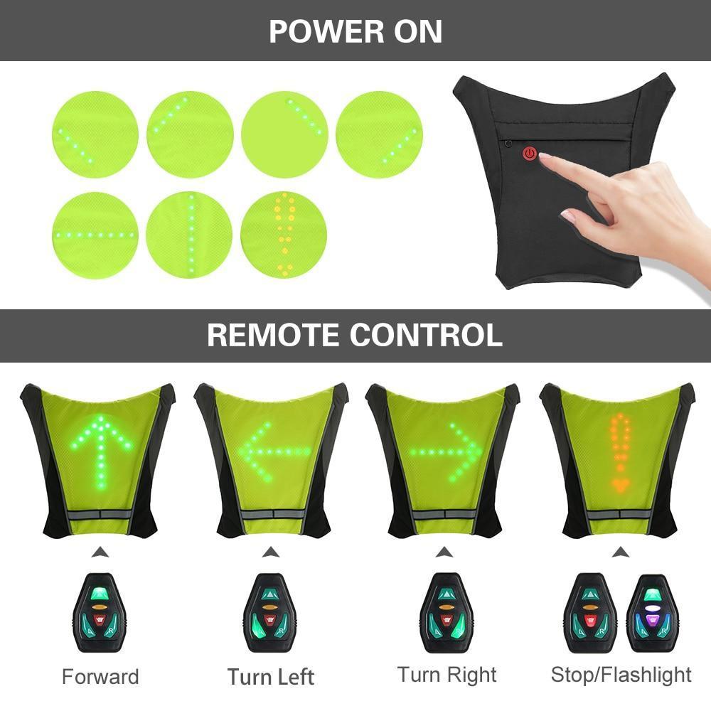 Bright Reflective Cycling Vest Waterproof Jacket