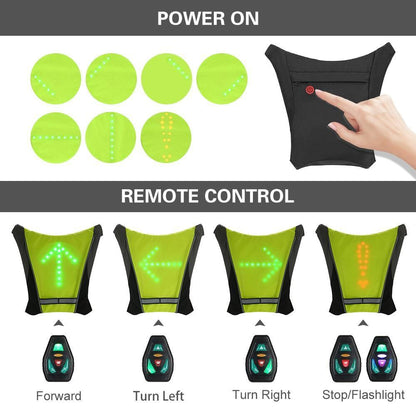 Bright Reflective Cycling Vest Waterproof Jacket
