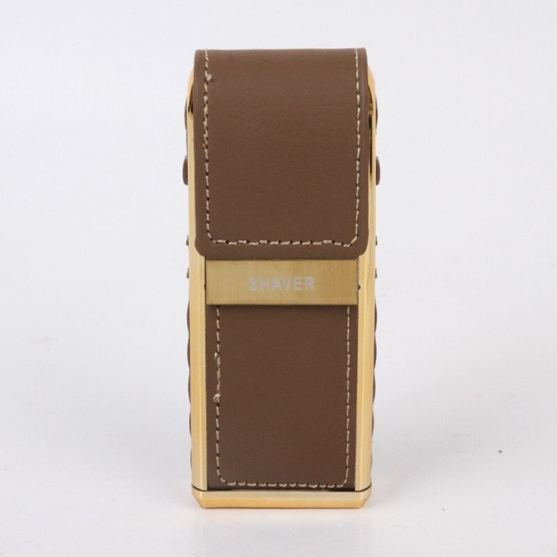 Classic Leather Rechargeable Travel Shaver