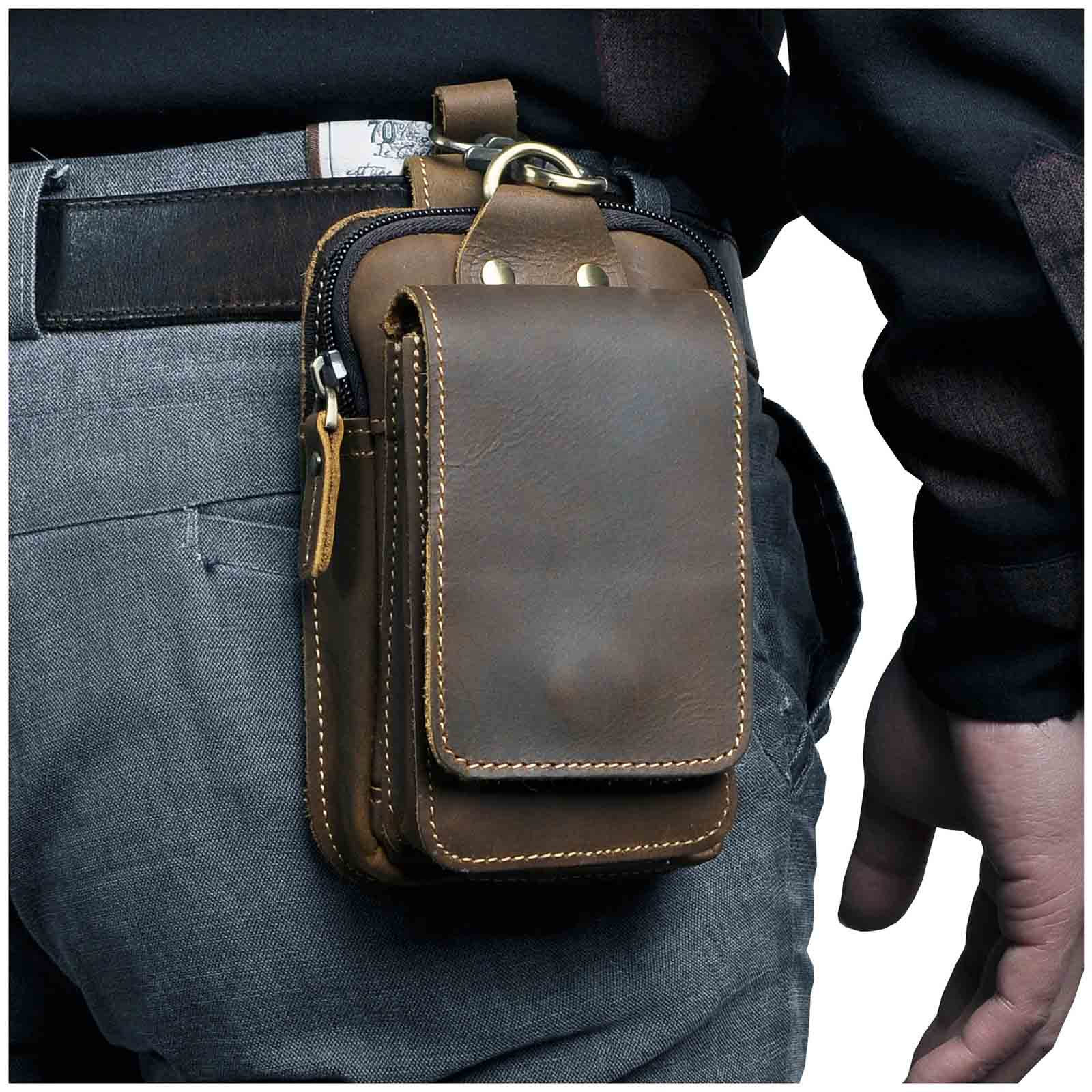 Genuine Leather Cross Body Bag for Men - Luxicro