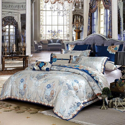 Luxurious Soft Silver Grey Bedding Duvet Cover Set