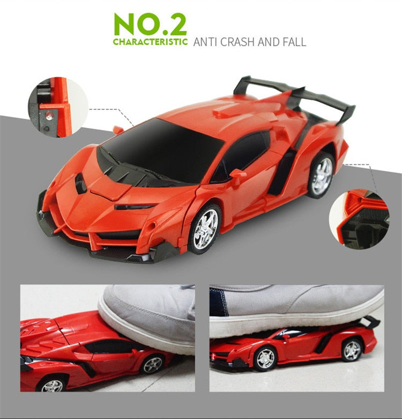 Turbo 2 in 1 RC Transforming Car Toy