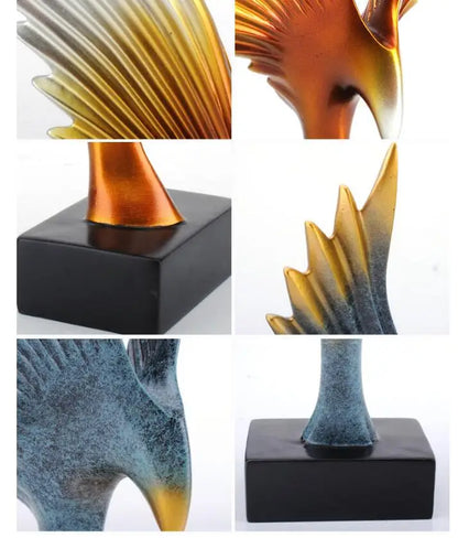 Luxury Bird Figurine - Contemporary Home Statue