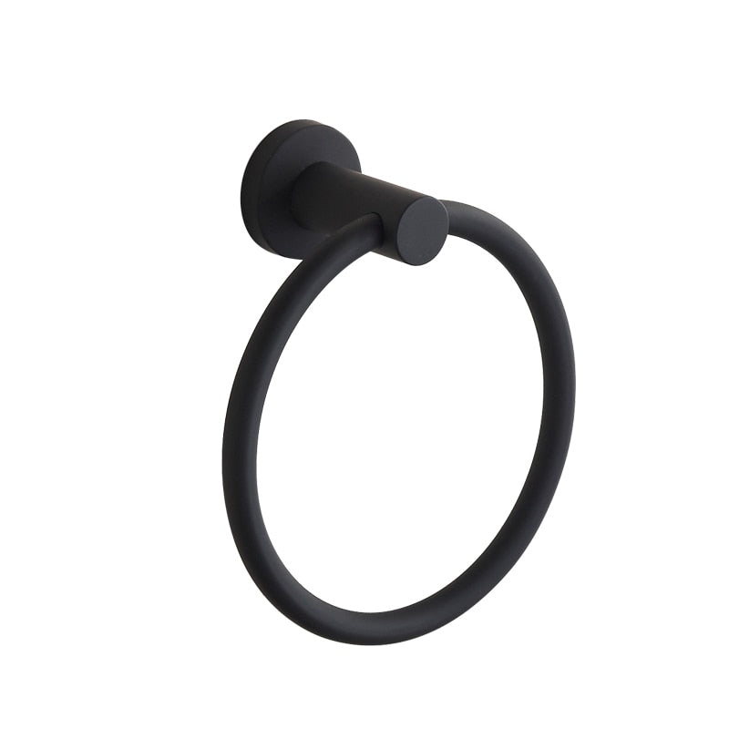 Stylish Silver Bathroom Towel Ring - Luxicro