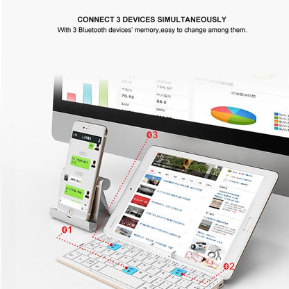 Slim Rechargeable Bluetooth Small Keyboard