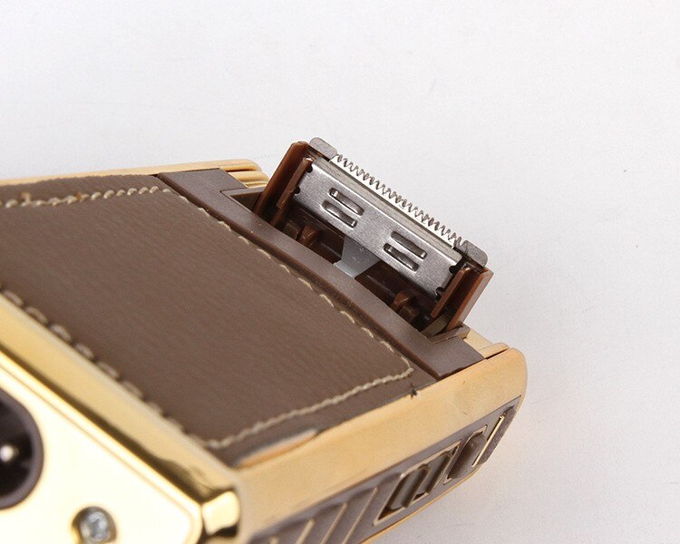 Classic Leather Rechargeable Travel Shaver