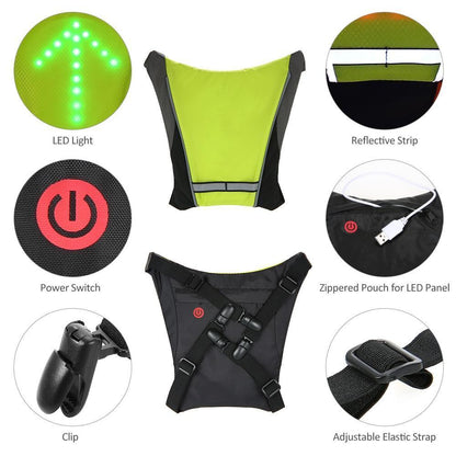 Bright Reflective Cycling Vest Waterproof Jacket
