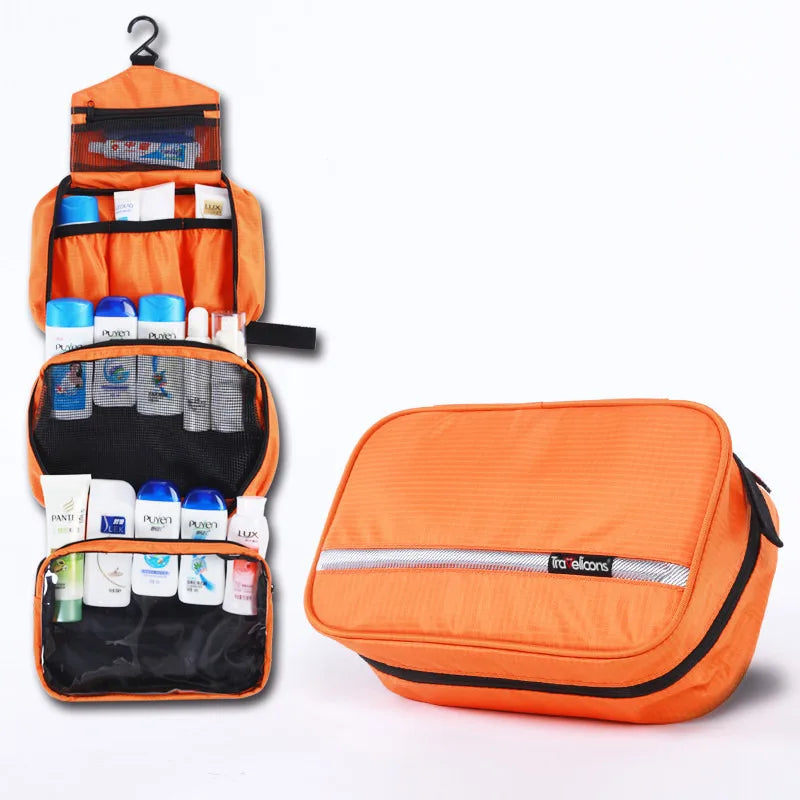 Travel Toiletry Case with Waterproof Pockets