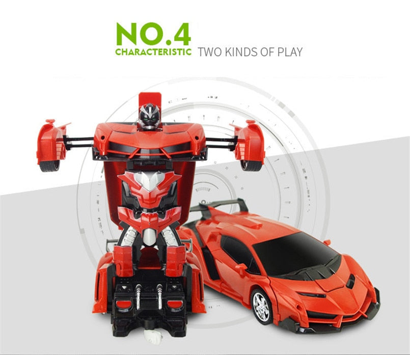 Turbo 2 in 1 RC Transforming Car Toy