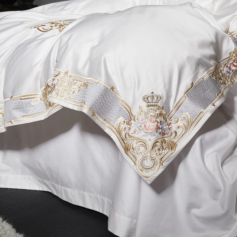 Soft Egyptian Cotton Embroidered Bedding Set
