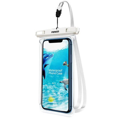 Waterproof Clear Phone Case with Adjustable Neck Lanyard