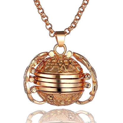 Vintage Angel Wing Picture Pendant Necklace