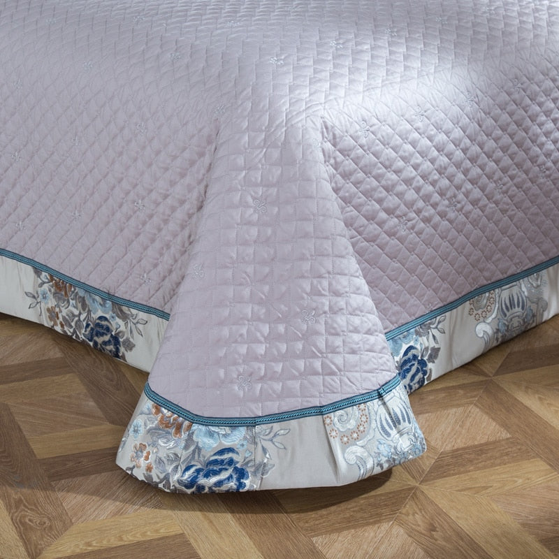 Luxurious Soft Silver Grey Bedding Duvet Cover Set